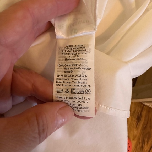 J. Crew White Ruffled Blouse - Picture 6 of 6